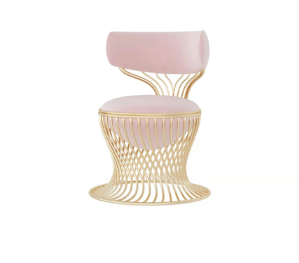 CHAIR 002 PINK & GOLD