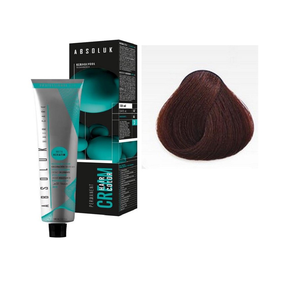 Absoluk Hair Color 4.4 Copper Chestnut