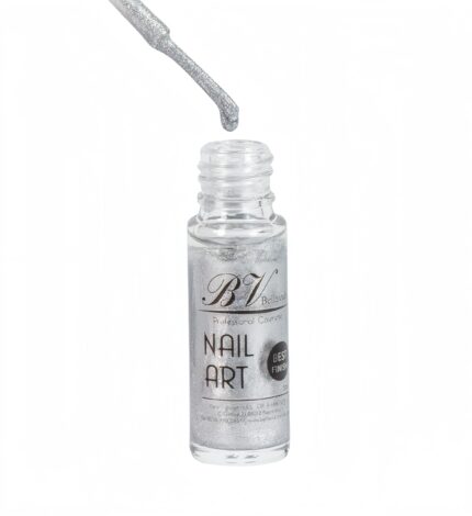 Nail Polish Arte N5 Silver with Glitter