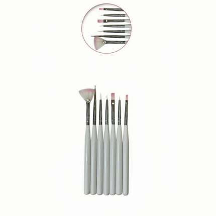 7 Pcs Gel polish Brush White