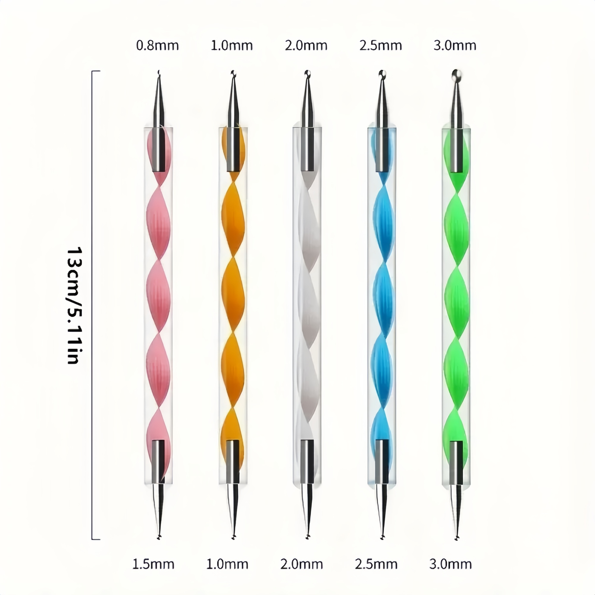 5 Pcs 2-in-1 Nair Art Dotting Tool